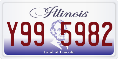 IL license plate Y995982
