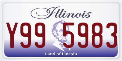 IL license plate Y995983