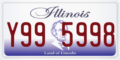 IL license plate Y995998