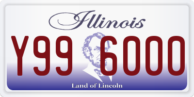 IL license plate Y996000