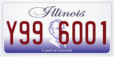 IL license plate Y996001