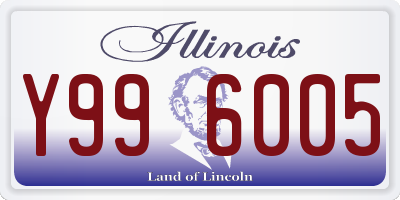 IL license plate Y996005