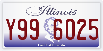 IL license plate Y996025