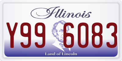 IL license plate Y996083