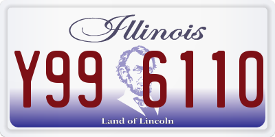 IL license plate Y996110