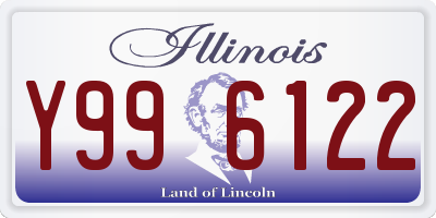 IL license plate Y996122
