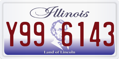 IL license plate Y996143