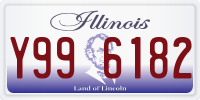 IL license plate Y996182