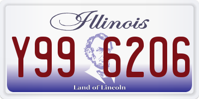 IL license plate Y996206