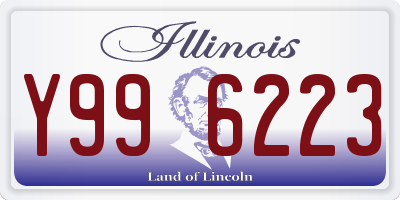 IL license plate Y996223
