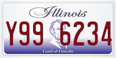 IL license plate Y996234