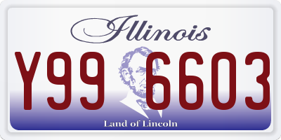 IL license plate Y996603