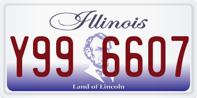 IL license plate Y996607