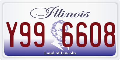 IL license plate Y996608