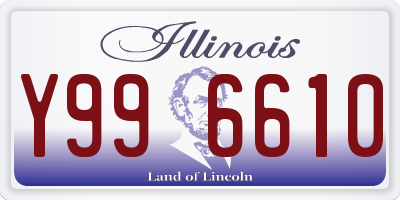 IL license plate Y996610