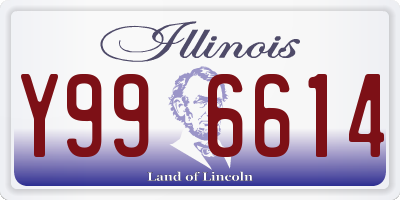 IL license plate Y996614