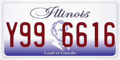 IL license plate Y996616