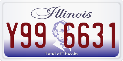 IL license plate Y996631