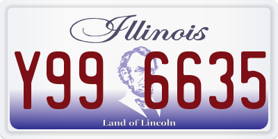 IL license plate Y996635