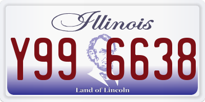 IL license plate Y996638