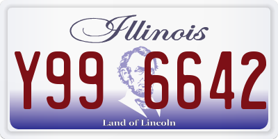 IL license plate Y996642