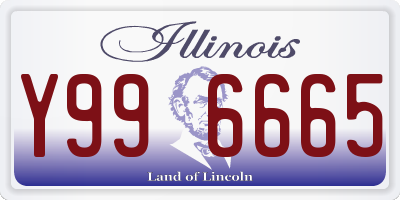 IL license plate Y996665
