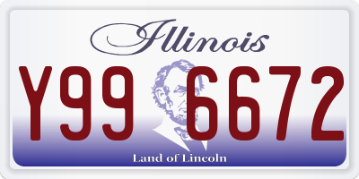 IL license plate Y996672