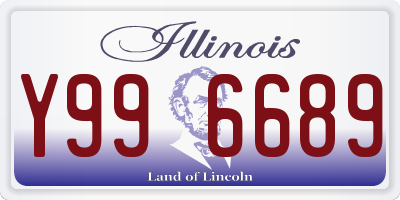 IL license plate Y996689