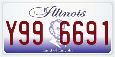 IL license plate Y996691