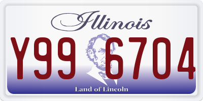 IL license plate Y996704
