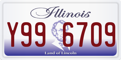 IL license plate Y996709