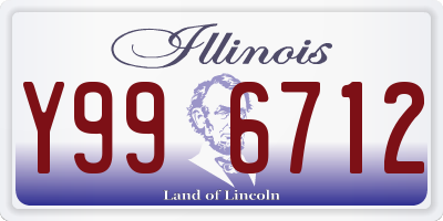 IL license plate Y996712
