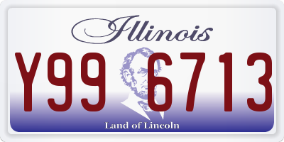 IL license plate Y996713