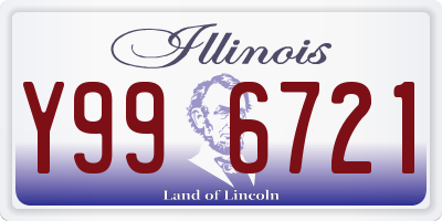 IL license plate Y996721