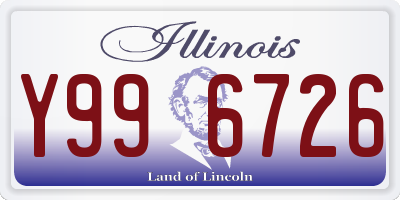 IL license plate Y996726