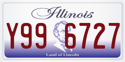 IL license plate Y996727
