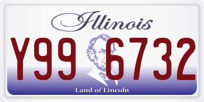 IL license plate Y996732