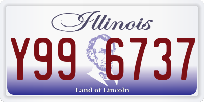 IL license plate Y996737