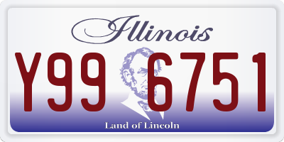 IL license plate Y996751