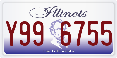 IL license plate Y996755