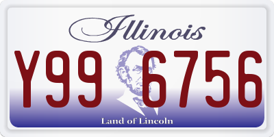 IL license plate Y996756