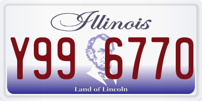IL license plate Y996770