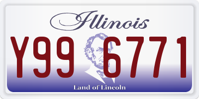 IL license plate Y996771