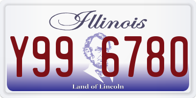 IL license plate Y996780