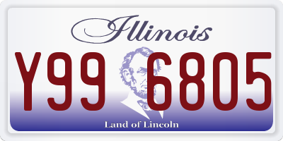 IL license plate Y996805