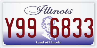 IL license plate Y996833