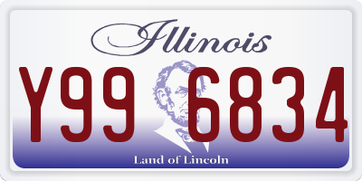 IL license plate Y996834