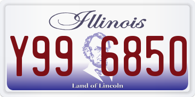 IL license plate Y996850