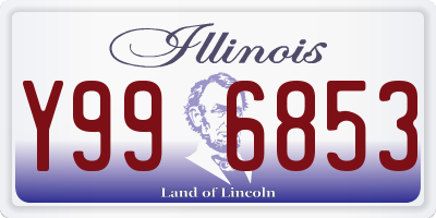IL license plate Y996853