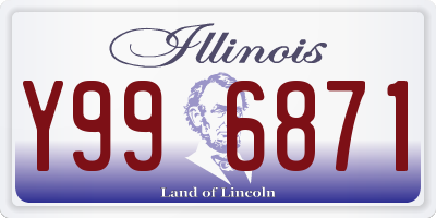 IL license plate Y996871